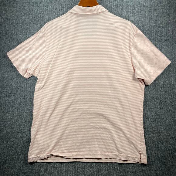 Patagonia Conversion Polo Shirt Men's XL Pink Striped Organic Casual READ - Picture 11 of 12